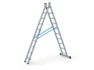 Multifunctionele Reformladder Aluminium L 2.98-4 94m 2x10treden - 3