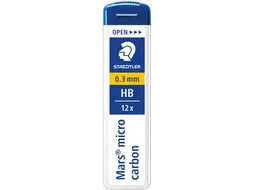 Staedtler Potloodstiften Mars 0.3 mm HB, Etui van 12 Stuks