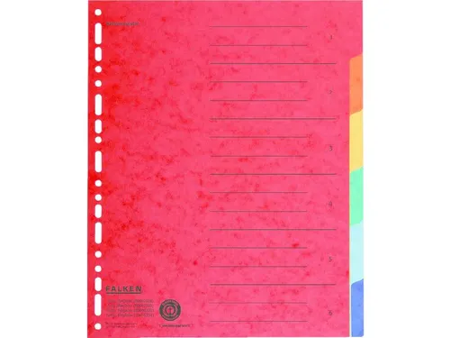 Tabblad recycled karton A4+ 6tabs ers + 6x verdeler