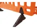 dranghek,HxBxD 1000x2000x445mm,kunststof,oranje