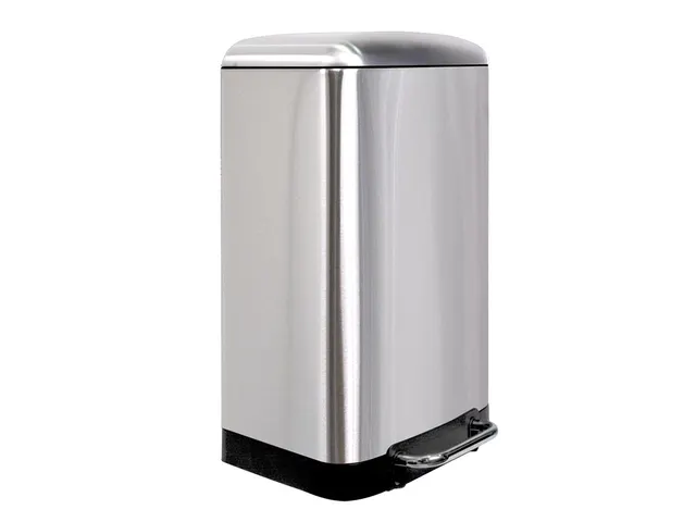 Pedaalemmer 30 Liter Rectangular Metaal Grijs