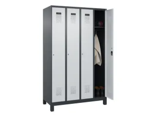 locker,HxBxD 1950x1200x500mm,4vak,vak B 300mm,cil.-slot,voeten - 1