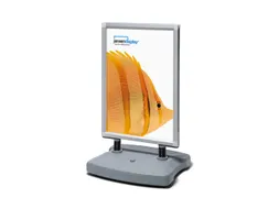 Stoepbord A0 Swing Zilver Plastic Voet