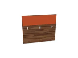 baliepaneel bureau aanbouw achter NP-tiepolo nut BN3012-oranje 1400mm