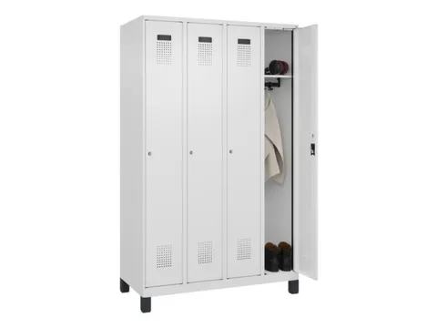 locker,HxBxD 1950x1200x500mm,4vak,vak B 300mm,cil.-slot,voeten