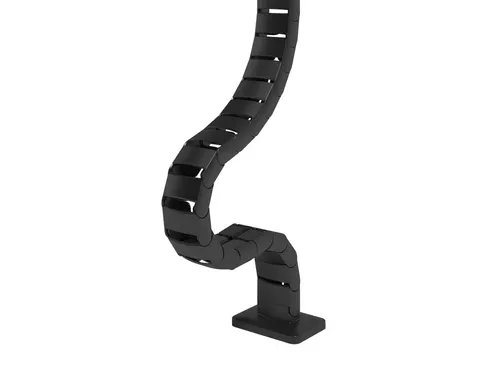 Addit kabelgeleider Zwart voor zit-sta Bureau 130cm incl magneethouder