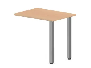aanbouwtafel,i.h.v.,HxBxD 720-840x800x600mm,NE-esdoorn - 1
