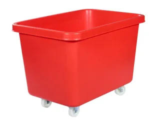 Verrijdbare Rechthoekige Bak 227 Liter Hxbxd 641X902X660Mm Pe Rood - 1
