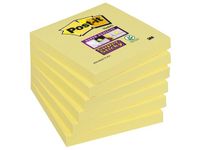 Super Sticky Notes Canary Yellow, 76 x 76 mm, Geel