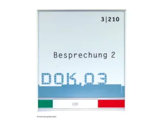 Deurbordje Newage Vrij-/bezet-weergave173x150x6mm Aluminium Profiel - 1