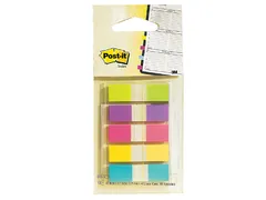 Indextabs 3M Post-it 6835 11.9x43.1mm assorti
