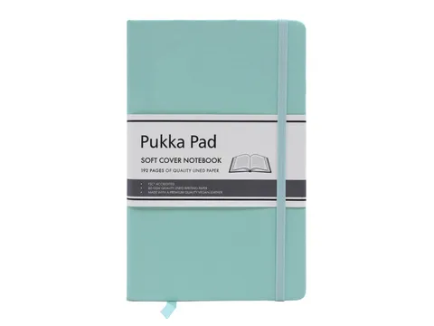 Carnet de notes Pukka Pad SignaturSC 13x21cm ligné menthe