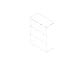 kantoorstelling,HxBxD 1232x900x450mm,2xhouten vloer,3ordnerhoogtes - 1