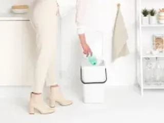 OUTLET Afvalemmer Sort & Go 25 Liter Wit - 3