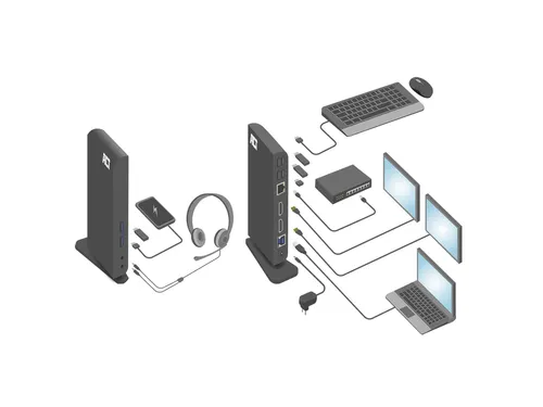 Dockingstation ACT USB-C Dual Monitor met laadpoort