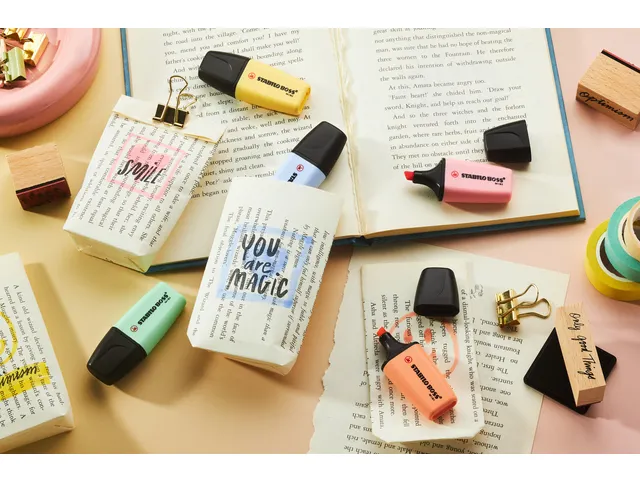 Surligneur STABILO BOSS Mini Pastel assorti 6 pièces
