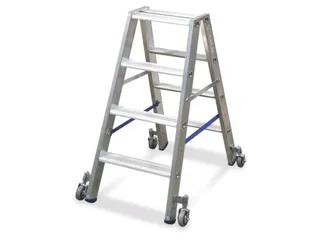 Vouwladder Aluminium Beide Zijden 2x4treden Verrijdbaar L 1 71m - 1