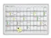 jaarplanner HxB 60x90cm magnetisch bord wit met raster