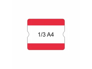 beschrijfbare hoes,markering HxB 216x180mm,PVC,rood - 1