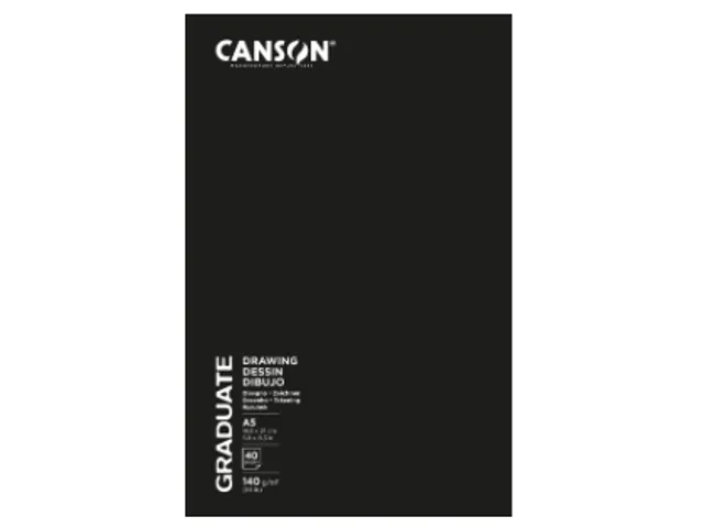Schetsboek Canson Graduate 20vel 140gr A5 wit