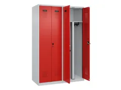 PBM-locker,HxBxD 1850x1200x500mm,4vak,vak B 300mm,draaigrendel