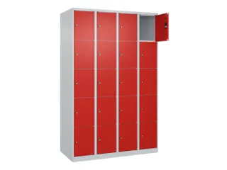lockerkast,HxBxD 1850x1200x500mm,4x5vakken,vak B 300mm,cil.-slot - 1
