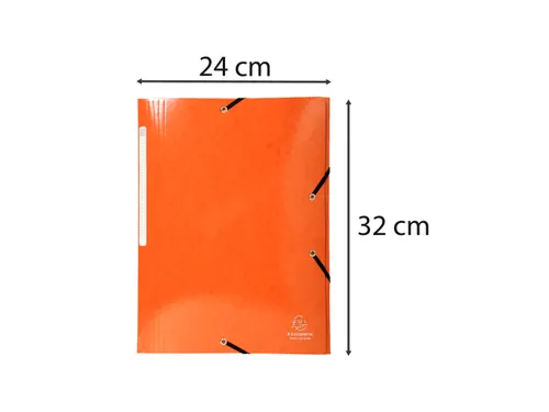 Elastomap A4 3 kleppen IDERAMA Maxi Capacity glanskarton oranje