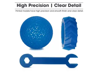 eSUN LCD Hard-Tough Resin 3D-printerhars Blauw 1kg 405nm - 3