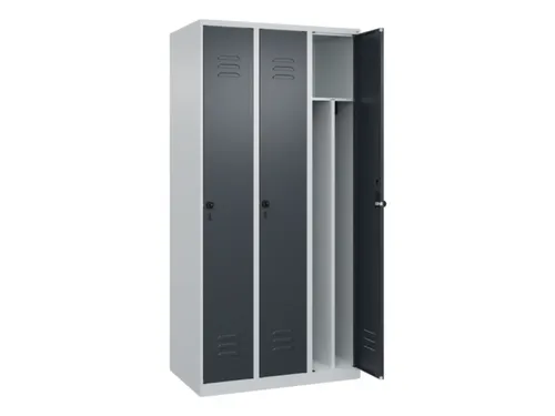 locker voor scheiding van kleding,HxBxD 1850x900x500mm,3vak