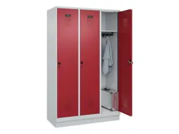 locker,HxBxD 1950x1200x500mm,3vak,vak B 400mm,draaigrendel,sokkel
