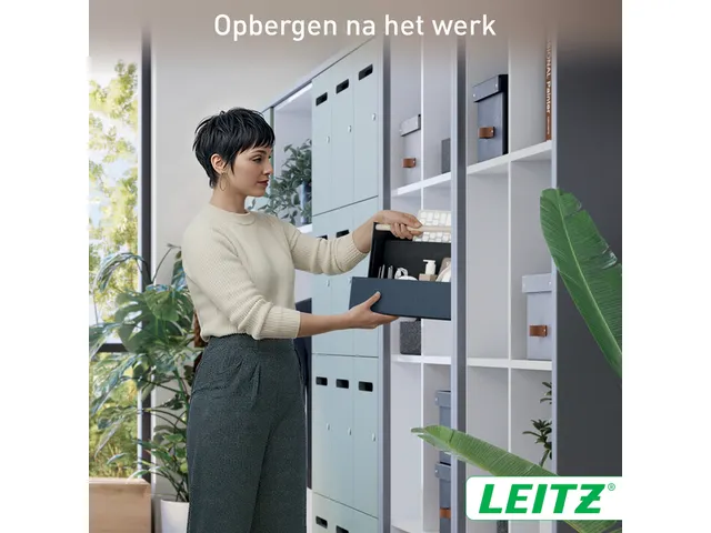 Organiseur de bureau portable Leitz tissu gris foncé