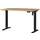 Elektrisch ihv bureau,HxBxD 710-1190x1200x800mm,blad Navarra-eiken