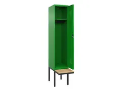 locker met bank,HxBxD 2120x400x815mm,1vak,vak B 400mm,cilinderslot