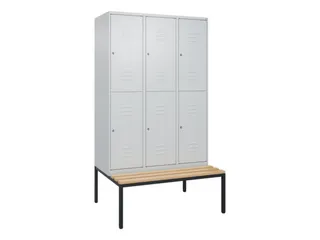 Dubbeldekse dekenkist,HxBxD 2120x1200x815mm,3x2vak.,vak B 400mm - 1
