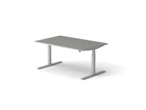 Elektrisch ihv bureau HxBxD 640-1300x1600x1000mm blad grijs