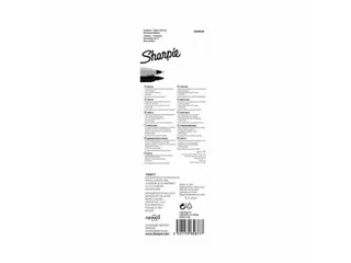 Viltstift Sharpie Twin Tip rond 0.5mm en 0.9mm blister 1 stuk Zwart - 3
