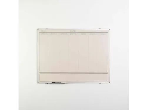 Weekplanner Elegance Nederlands softline profiel 8mm 90x120cm aluframe