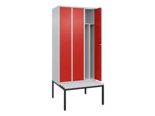 locker voor scheiding van kleding,HxBxD 2120x900x815mm,3vak - 2