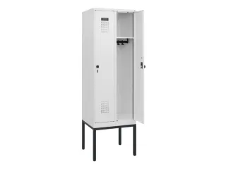 schoollocker,HxBxD 1950x600x500mm,2vak,vak B 300mm,draaigrendel - 1