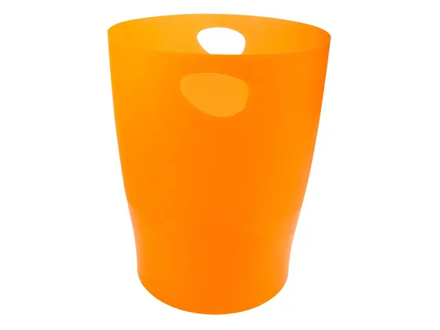 ECOBIN Papiermand 15 L oranje transparant