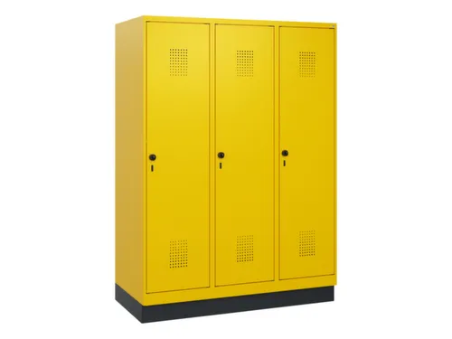 schoollocker,HxBxD 1630x1200x500mm,3vak,vak B 400mm,draaigrendel