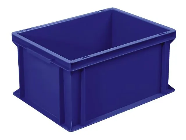Euronorm Stapelkrat 220x400x300mm 20liter Gesloten Blauw