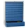 ladekast 1200x715x600mm 9laden cilinderslot RAL7035 front RAL5012