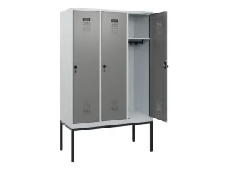 schoollocker,HxBxD 1950x1200x500mm,3vak,vak B 400mm,draaigrendel - 1