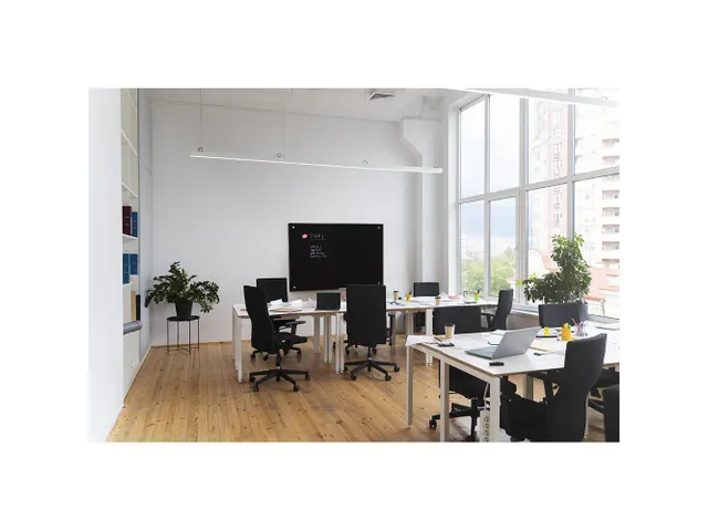 Scritto Glasbord Zwart 90x120 cm met stift