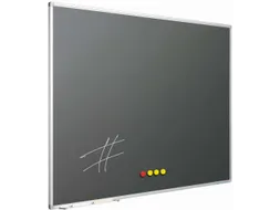 Krijtbord 120x300 cm Softline alu profiel 8mm grijs emaille