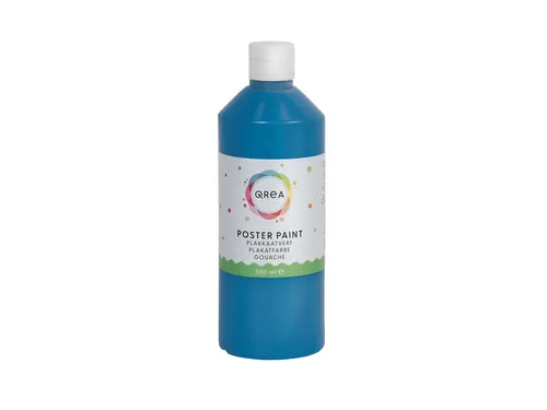 Plakkaatverf Qrea blauw 500ml