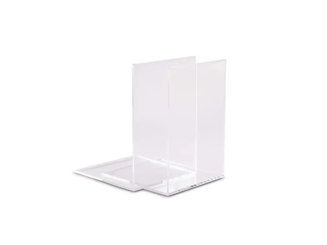 Boekensteun MAUL acryl 16x15x21cm set 2 glashelder