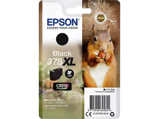 Inktcartridge Epson 378XL T3794 Zwart C13T37914010 - 1