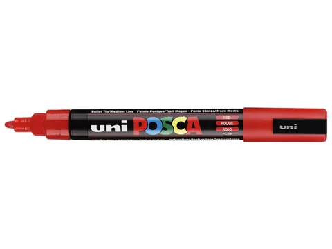 Verfstift Posca PC5M Medium Punt 1,8-2,5mm Rood